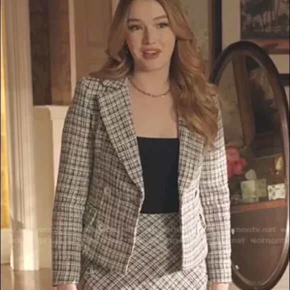 Zara Blazer Double Breasted Weaved Textured - Picture 9 of 9